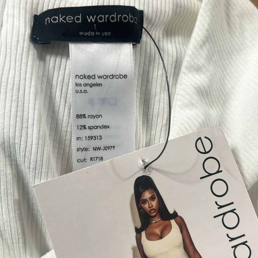 NAKED WALDRODE CROSSOVER RIBBED CUTOUT DETAIL JUMPSUIT‎ NWT SIZE L - Picture 5 of 7